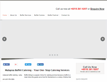 Tablet Screenshot of malaysiabuffetcatering.com